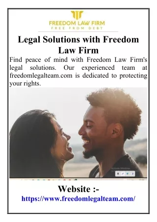Legal Solutions with Freedom Law Firm