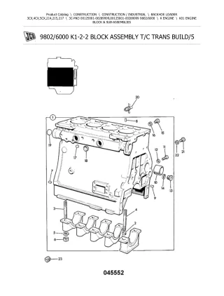 JCB 3C-MK3 France BACKOHE LOADER Parts Catalogue Manual (Serial Number 00125001-00289999)