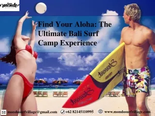 Find Your Aloha The Ultimate Bali Surf Camp Experience