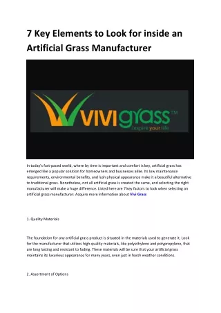 Vivi Artificial Grass