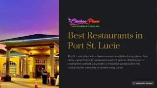 Best Restaurants in Port St Lucie