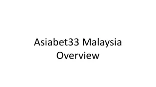 Ab33: Play Your Favorite Casino Games at Asiabet33 Malaysia