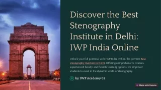 Discover the Best Stenography Institute in Delhi: IWP India Online