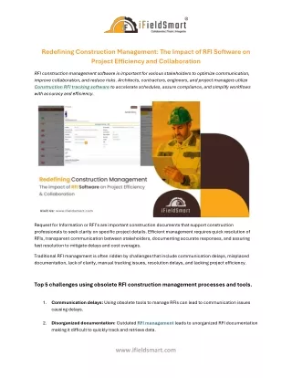 Redefining Construction Management_The Impact of RFI Software on Project Efficiency and Collaboration