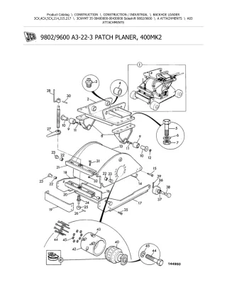 JCB 3CXHMT 35 BACKOHE LOADER Parts Catalogue Manual (Serial Number 00400000-00430000)