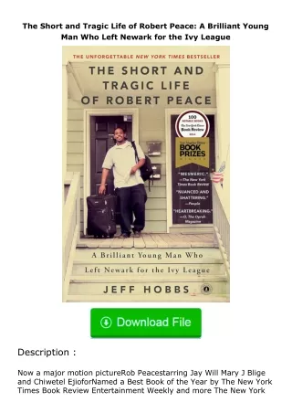 download⚡[PDF]❤ The Short and Tragic Life of Robert Peace: A Brilliant Young M
