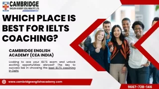 Which place is best for IELTS coaching in Delhi?