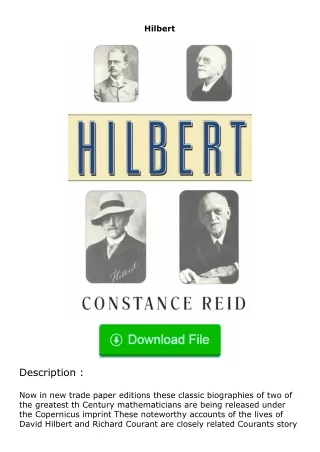 ❤PDF⚡ Hilbert