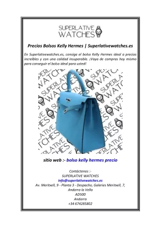 Precios Bolsos Kelly Hermes  Superlativewatches.es