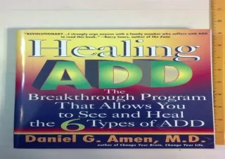 Read  [PDF]  Healing ADD: The Breakthrough Program That Allows Yo