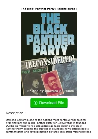 The-Black-Panther-Party-Reconsidered