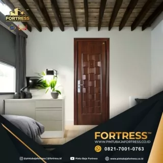 ELEGAN!!! WA 0821 7001 0763 (FORTRESS) Pintu Rumah Hitam di Balikpapan