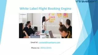 White Label Flight Booking Engine