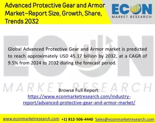 Advanced Protective Gear and Armor Market