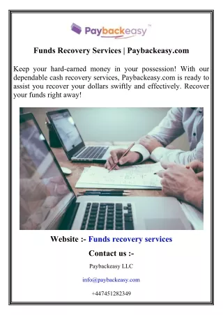 Funds Recovery Services   Paybackeasy.com