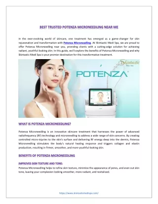 Best Trusted Potenza Microneedling Near Me