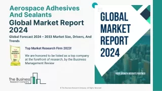 Aerospace Adhesives And Sealants Market Share Opportunities, Overview By 2033