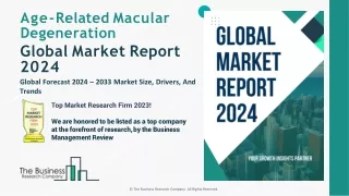 Age-Related Macular Degeneration Market Size, Trends, Share Report 2024-2033