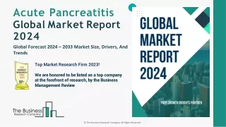 Acute Pancreatitis Market Size, Growth, Trends, Forecast 2033