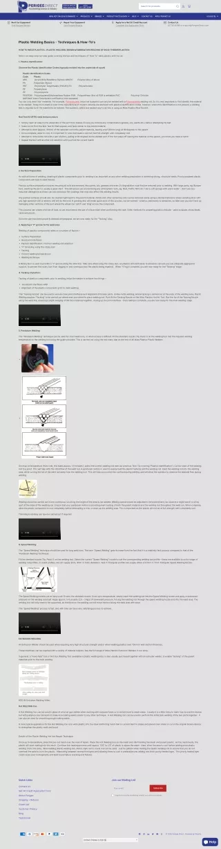 Plastic Welding Basics - Techniques & How-To's