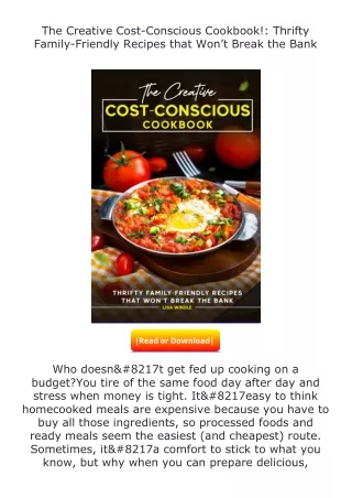 (❤️pdf)full✔download The Creative Cost-Conscious Cookbook!: Thrifty Family-