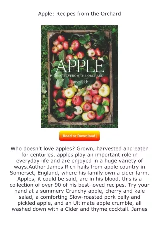 ❤PDF⚡ Apple: Recipes from the Orchard