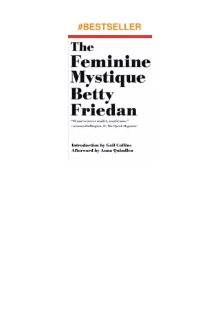 Download⚡️ The Feminine Mystique