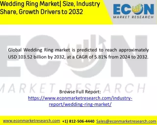 Wedding Ring Market |Size, Share, Trends, Growth, Scope