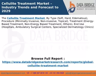 Cellulite Treatment Market