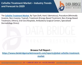 Cellulite Treatment Market