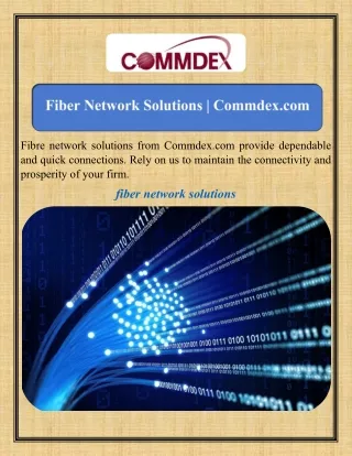 Fiber Network SolutionsCommdex.com