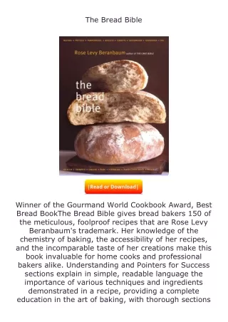 Pdf⚡(read✔online) The Bread Bible