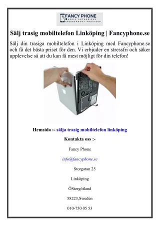 Sälj trasig mobiltelefon Linköping  Fancyphone.se