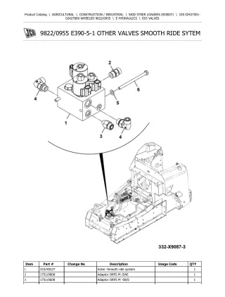 JCB 330 WHEELED Robot Parts Catalogue Manual (Serial Number  02427501-02427800)