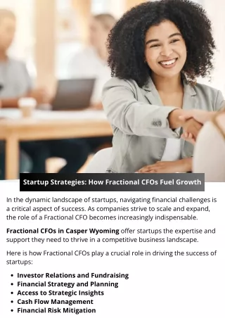 Startup Strategies: How Fractional CFOs Fuel Growth