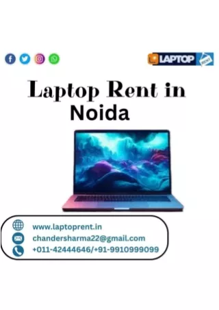 Laptop For Rent in Noida