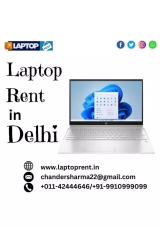 Laptop For Rent in Delhi  9910999099