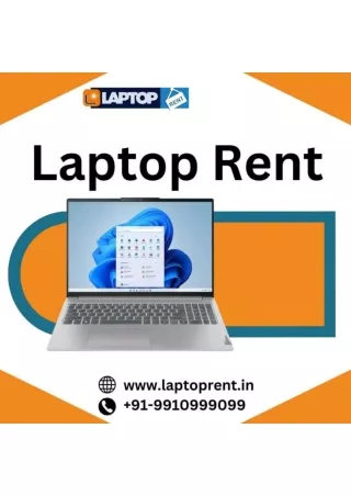 Laptop For Rent in Nehru place  9910999099