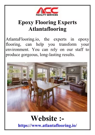 Epoxy Flooring Experts Atlantaflooring