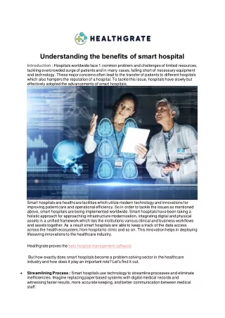 Understanding the benefits of smart hospital pdf 2