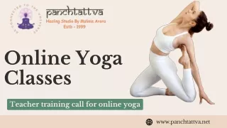 Embrace Wellness at Home Panchtattva's Online Yoga Classes