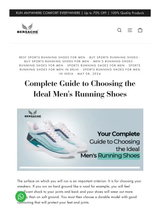 Select the Best Running Shoes for Men