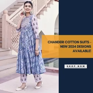 Chanderi Cotton Suits - New 2024 Designs Available!