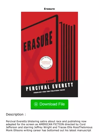 Download⚡PDF❤ Erasure