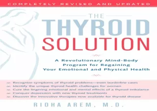 Download  [PDF]  The Thyroid Solution: A Revolutionary Mind-Body