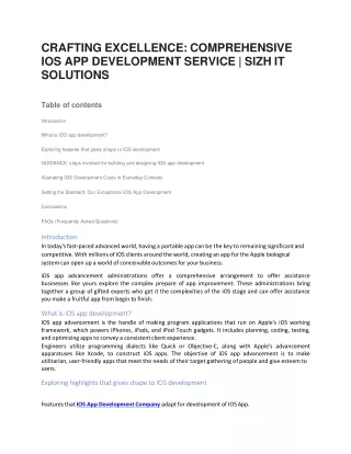IOS app development company