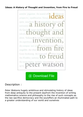 download⚡️ free (✔️pdf✔️) Ideas: A History of Thought and Invention, from Fire