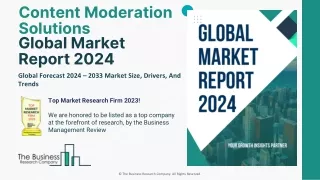 Content Moderation Solutions Market Growth, Trends And Forecast 2024-2033