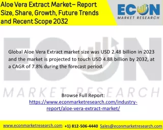 Aloe Vera Extract Market