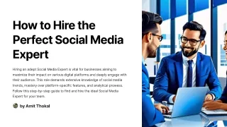 How to Hire the Perfect Social Media Expert